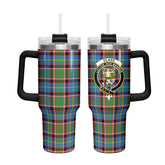 Glass Tartan Crest 40 oz Insulated Tumbler with Handle